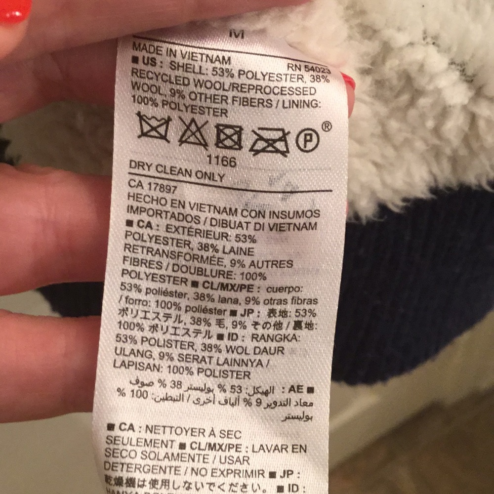 Blue Plaid Faux Sherpa Lined Bomber Jacket - image 5